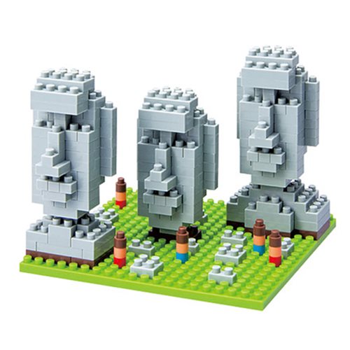 Moai Statues Easter Island Nanoblock Constructible Figure
